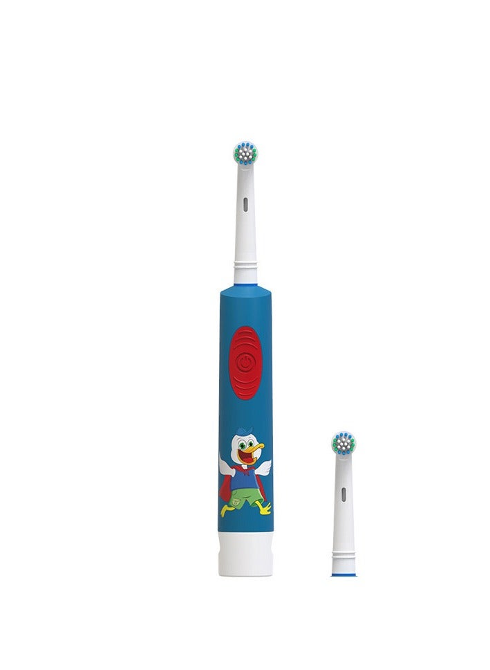 Electric Rechargeable Toothbrush, Multifunctional Teeth Cleaning Brush, Cartoon Rotating Small Head Battery Toothbrush