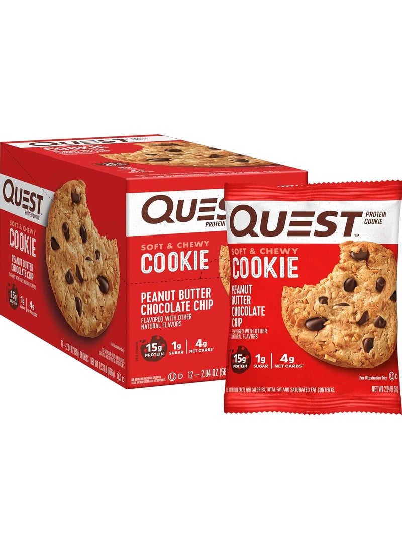 Quest Protein Cookie Peanut Butter Chip 59g Pack of 12