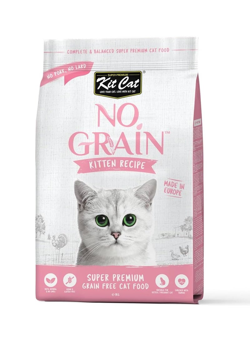 No Grain Kitten Receipe Cat Dry Food 1Kg