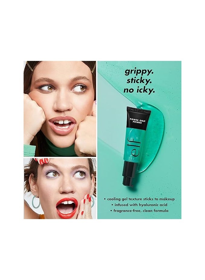 Power Grip Primer Gel Based & Hydrating Face Primer For Smoothing Skin & Gripping Makeup, Moisturizes & Primes, 0.811 Fl Oz (24 ml)