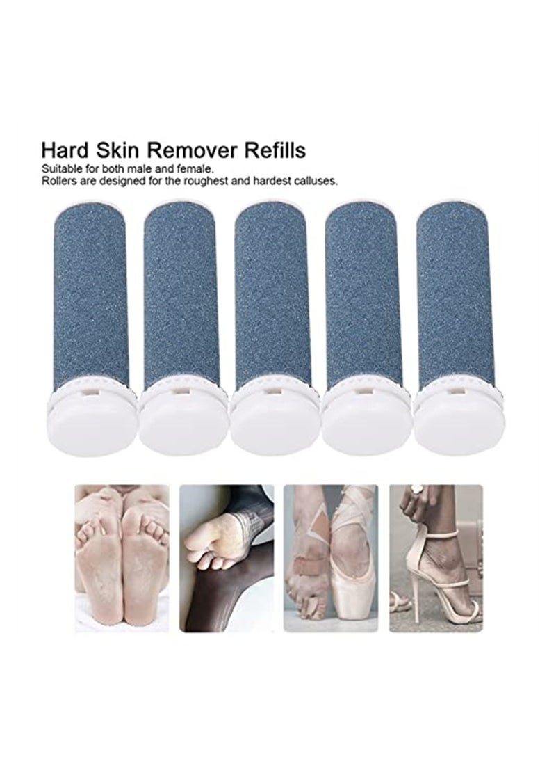 Electronic Foot File Replacement Roller, 5 Pcs Pedicure Hard Skin Remover Refills, Foot Care Tools, Coarse Replacement Roller