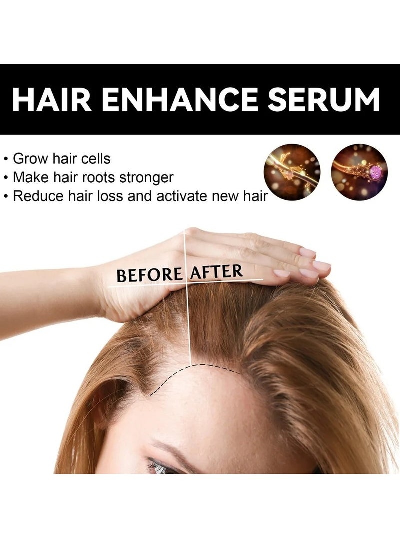 Hair Growth Serum, Pure Natural 30ml Hair Enhance  Oil, Rosemary Essential Oil For Shiny Hair, Anti Fall Nourishing Hair Oil For Thinning And Damaged Hair, (30ml)