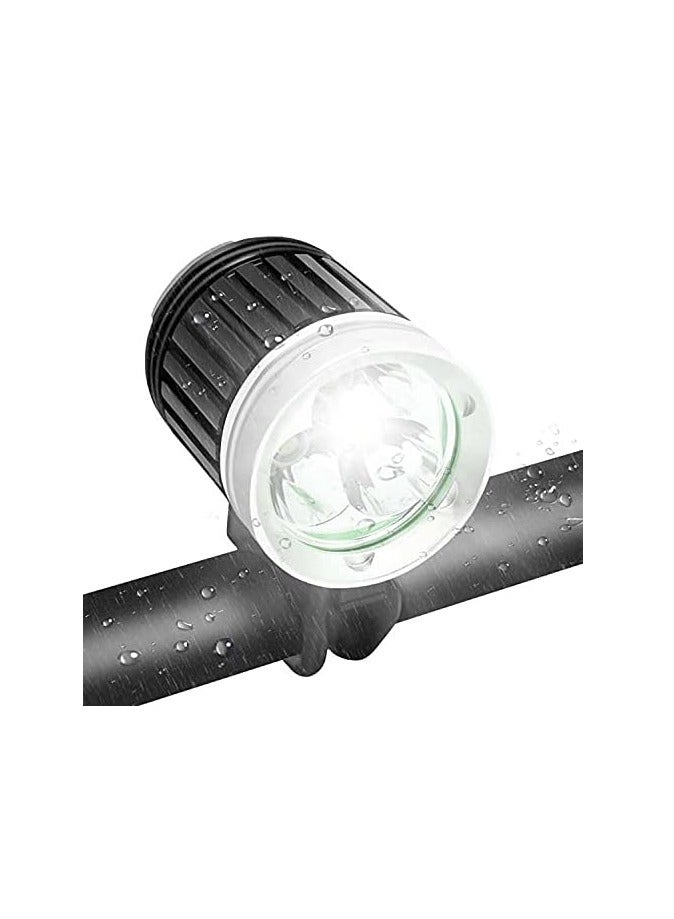 Bicycle Light and Headlight,3800 Lumen Bicycle Light with 4 Modes, 4400mAh Battery, 3 Hour Run Time IP65 Waterproof