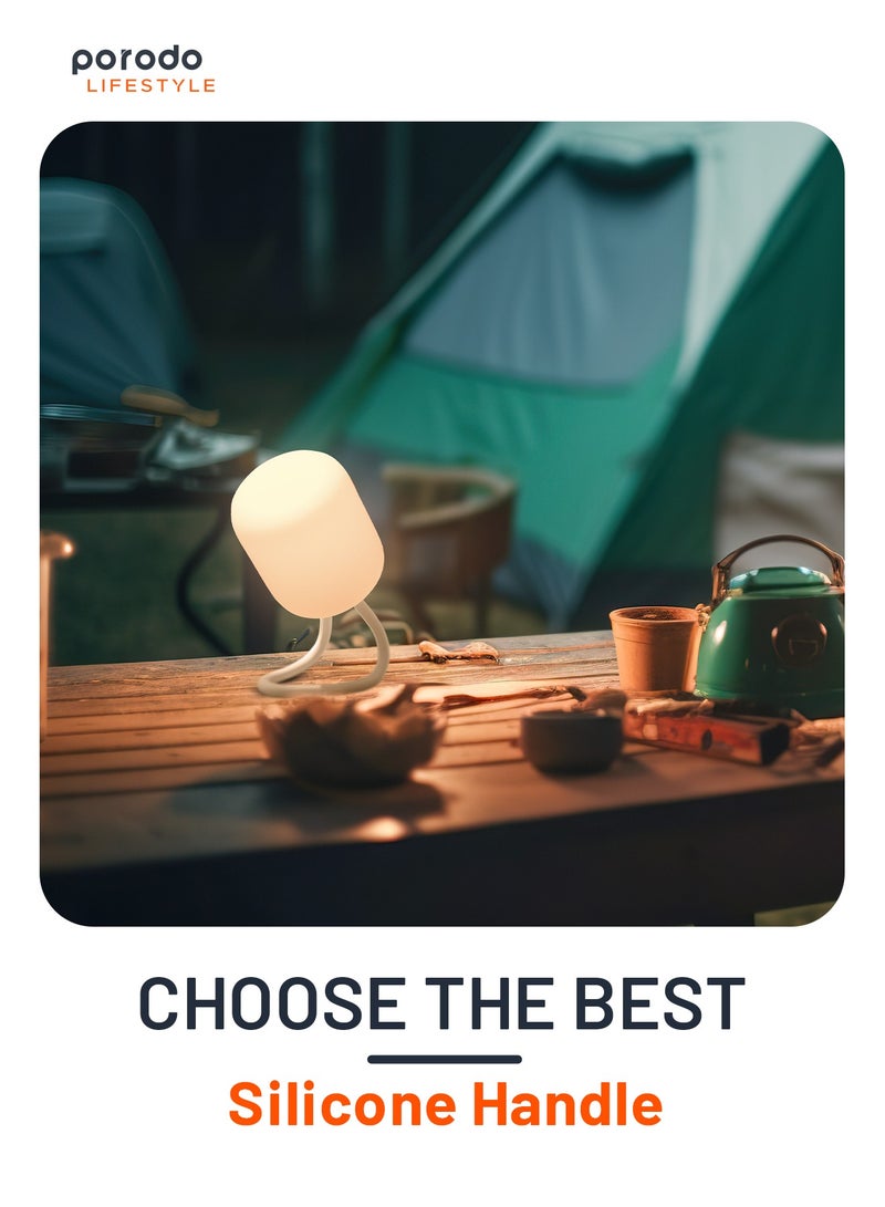 Lifestyle Soft Silicon Mini Camping Lamp 200LM - Light Brown