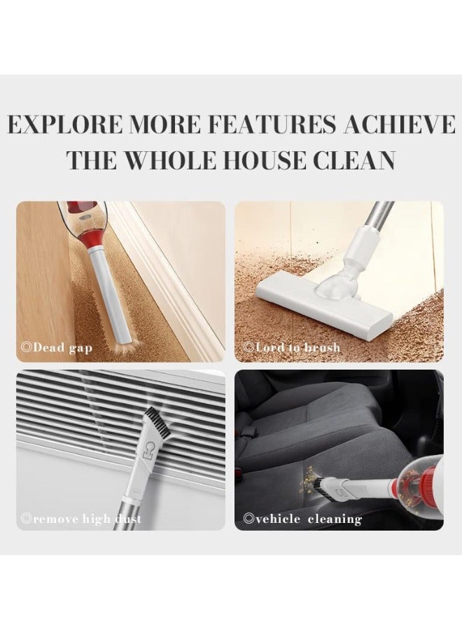 Wise Hoover- Cordless Hand Held Vacuum Cleaner, Powerful Suction 15000Kpa, 4 in 1 Wireless Vacuum cleaner, Car Vacuuming, Remove high dust, Remove Dead Gap Dust, Furniture Surface.
