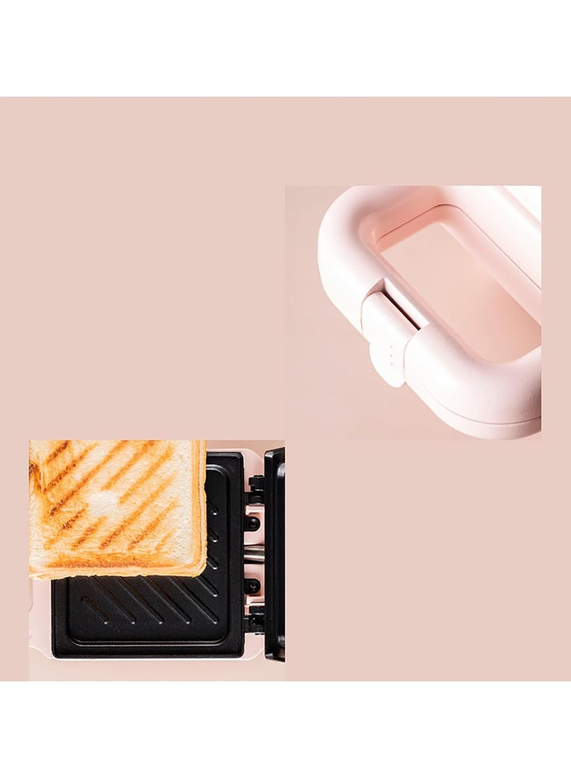 Mini Sandwich Maker Toaster & Waffle Maker Combo - Nostalgic All-in-One Panini Press for Portion Control - Seal & Toast with Non-Stick Plates - Ideal for Breakfast, Lunch, and Snacks