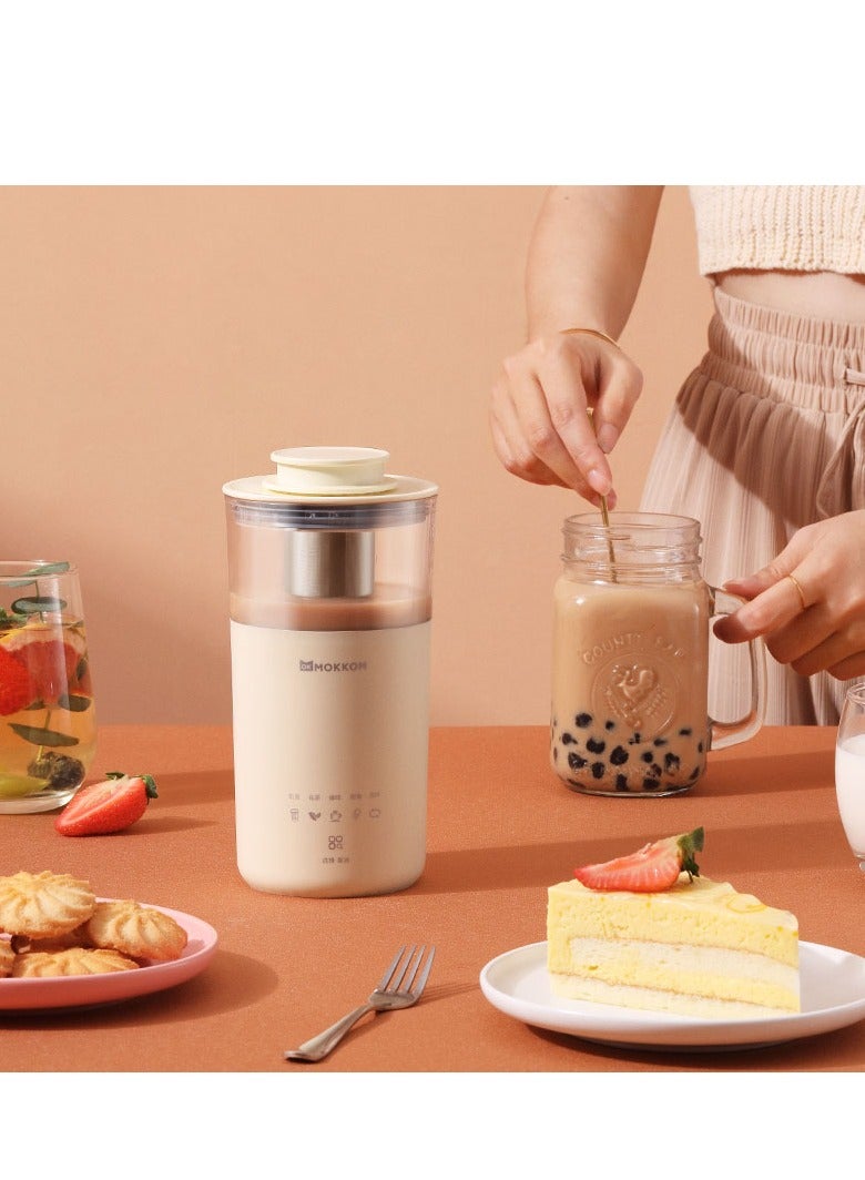 5 in 1 Electric Coffee Maker, 350ml Electric Milk Frother, Multifunction Portable Milk Tea Machine Milk Frother Automatic Tea Maker