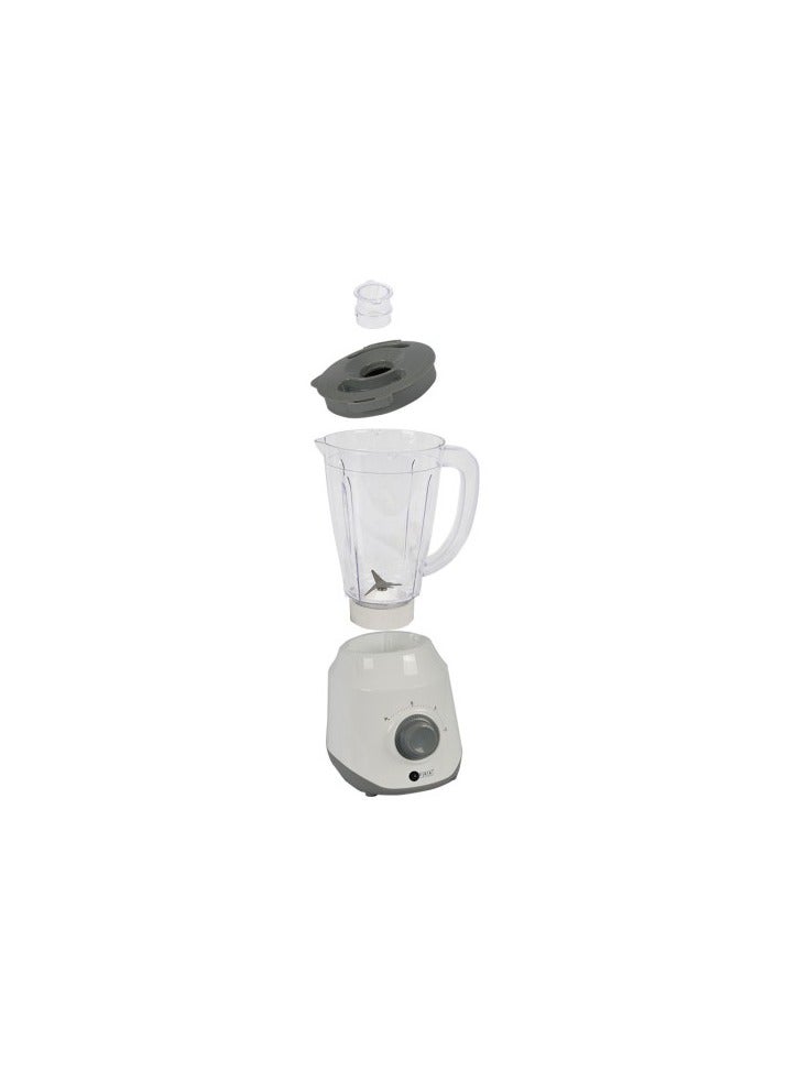 AFRA Blender 400W White Stainless Steel Blade 1.5L 2 Speed Controls Pulse Function GMARK ESMA ROHS and CB Certified 2 years Warranty 1.5 L 400 W AF-1550BLWT White