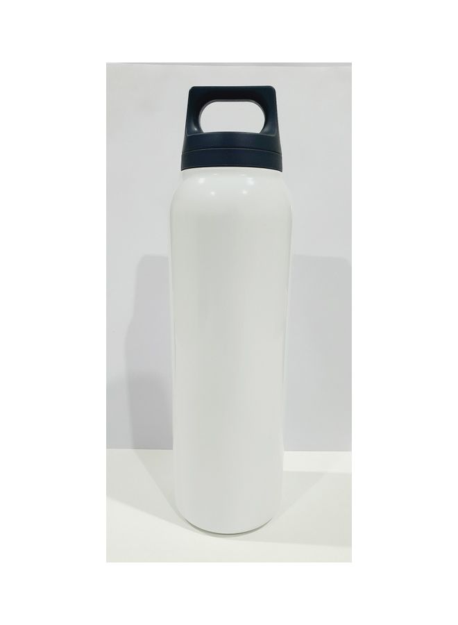 Stainless Steel Hot & Cold Thermo Flask With Tea Filter White