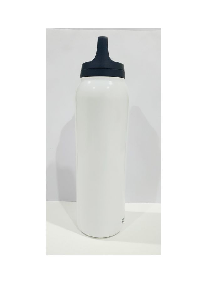 Stainless Steel Hot & Cold Thermo Flask With Tea Filter White