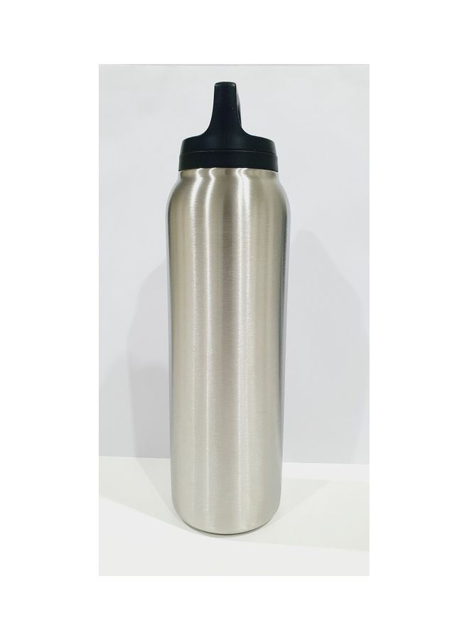 Stainless Steel Hot & Cold Thermo Flask With Tea Filter Brushed