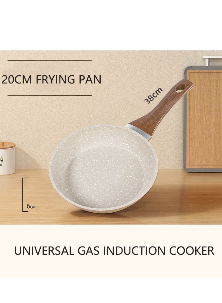 Frying Pan, Non Stick Skillet Omelette Fry Pans,  Aluminium Pressed Wok Pan, Home Steak Skillet Pancake For Household, (20CM)