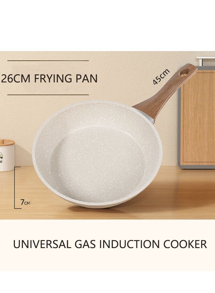 Frying Pan, Non Stick Skillet Omelette Fry Pans,  Aluminium Pressed Wok Pan, Home Steak Skillet Pancake For Household, (26CM)