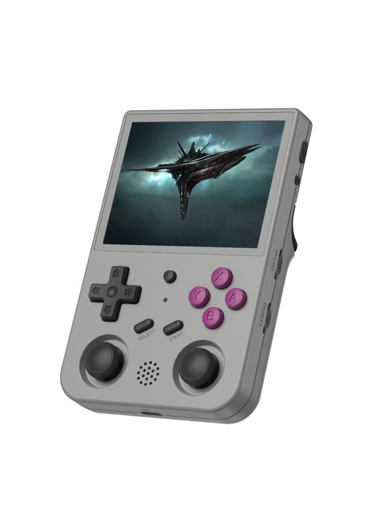 RG353V Handheld Game Console 3.5 Inch IPS Screen 640x480 High Resolution CPU RK3566 Quad-Core OS Android 11 Linux 2G/64G+16G 3200Mah Battery Grey