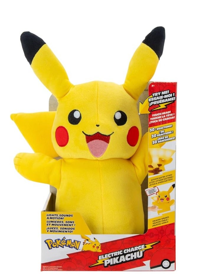 Pokemon Electric Charge Pikachu 10inch Plush