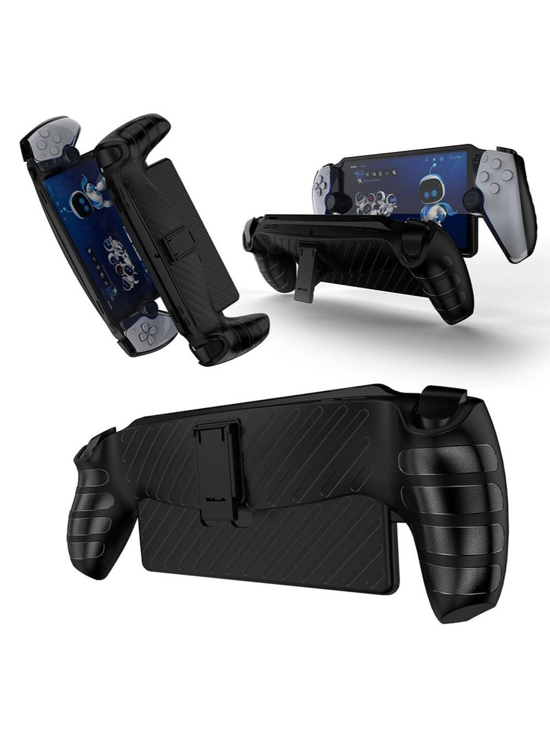 Case for PlayStation Portal Remote Player, With Stand - Soft TPU Bumper - Anti Slip - Easy to Grip, Stand for Ps5 Portal Accessories Skin