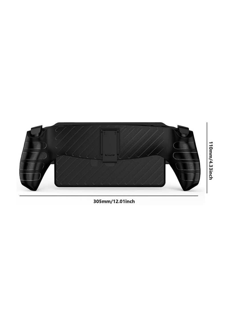 Case for PlayStation Portal Remote Player, With Stand - Soft TPU Bumper - Anti Slip - Easy to Grip, Stand for Ps5 Portal Accessories Skin