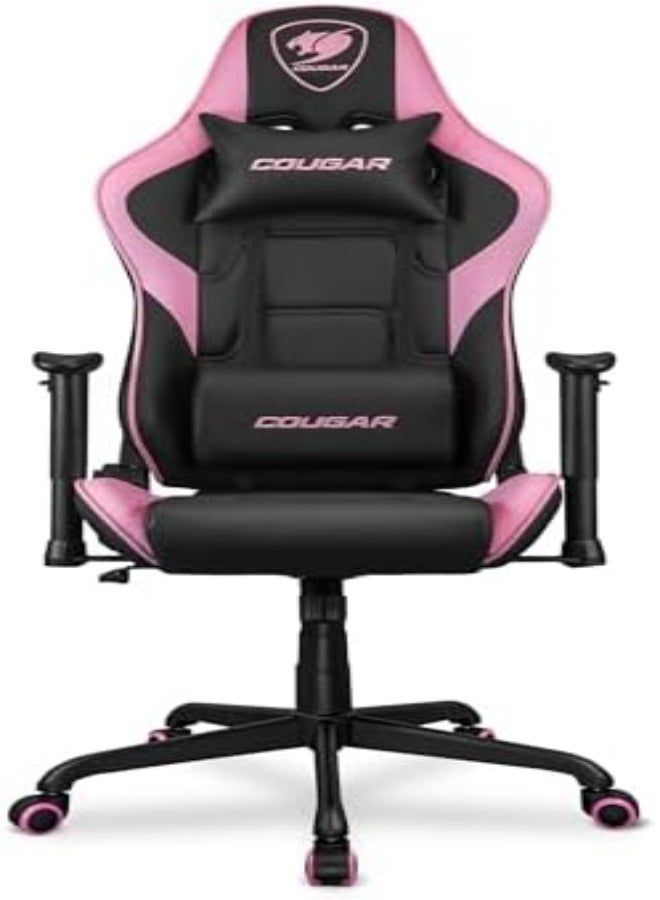 Cougar Gaming Chair Armor Elite, Steel-Frame, Breathable PVC Leather, 160° Recliner System, 120Kg Weight Capacity, 2D Adjustable Arm-Rest, Steel 5-Star Base- EVA