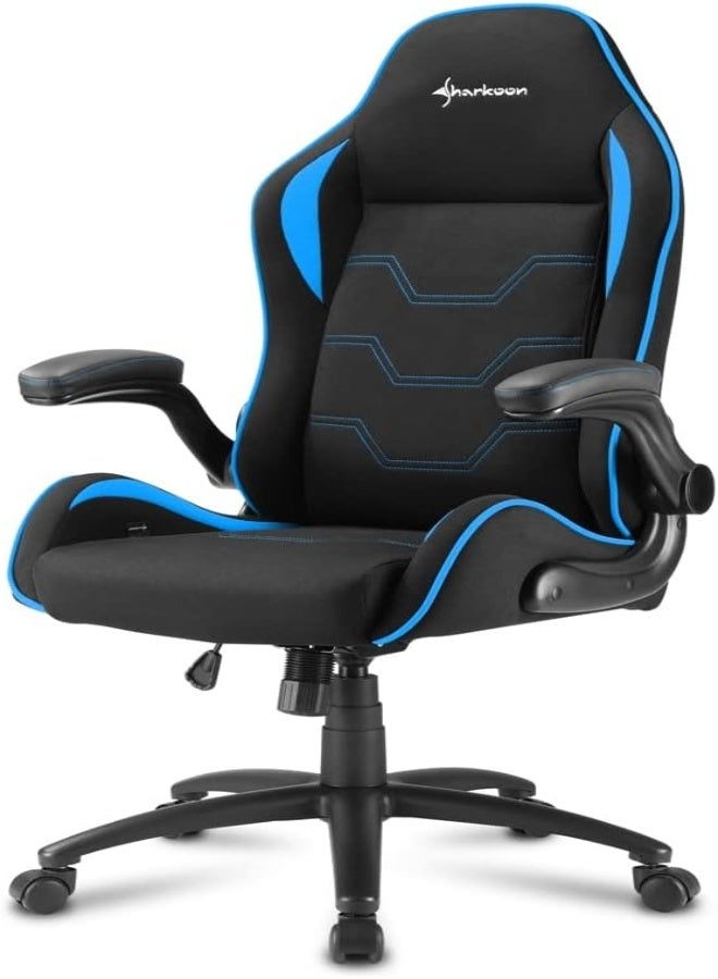 Sharkoon Elbrus 1 Gaming Chair/ Seat, Durable upto 120 Kgs - Black/ Blue