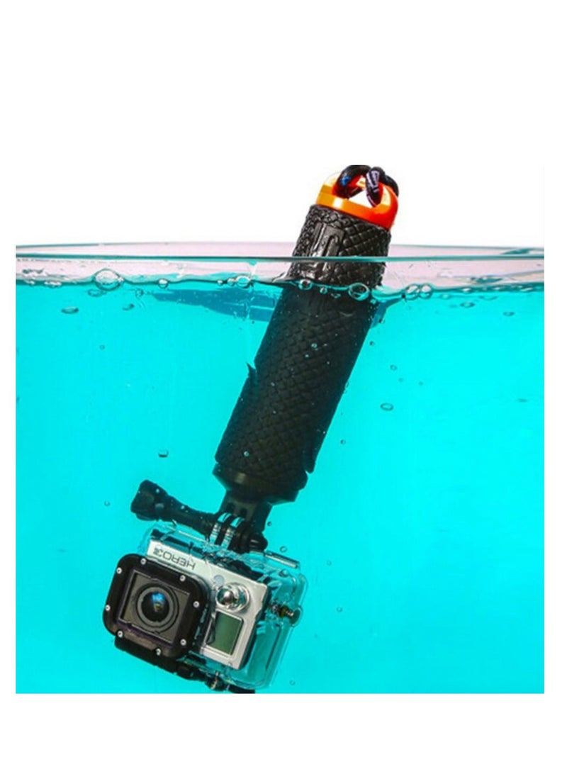 Waterproof Monopod Floating Han, Underwater Diving Selfie Stick Pole, Camera Handler & Handle Mount Accessories Kit for Water Sport and Action Camera