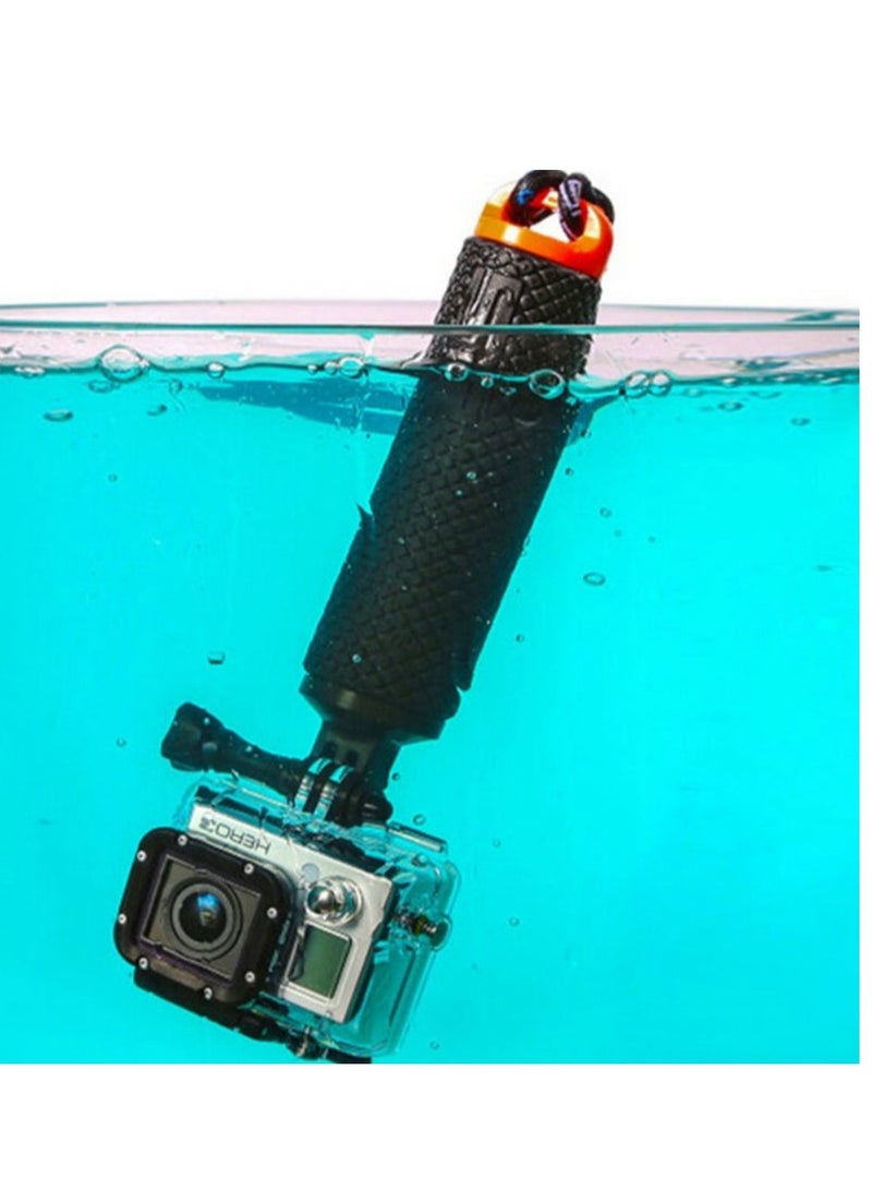 Waterproof Monopod Floating Han, Underwater Diving Selfie Stick Pole, Camera Handler & Handle Mount Accessories Kit for Water Sport and Action Camera