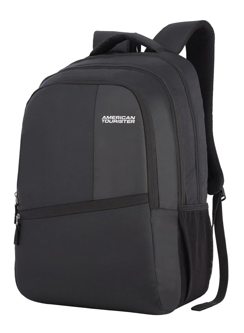 American Tourister Valex 28 Ltrs large laptop backpack with bottle pocket and front organizer- black