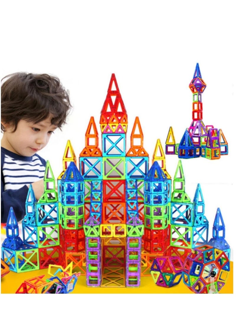 207 Pieces Durable Building Block Toys Colorful Solid Geometry Magnetic Set