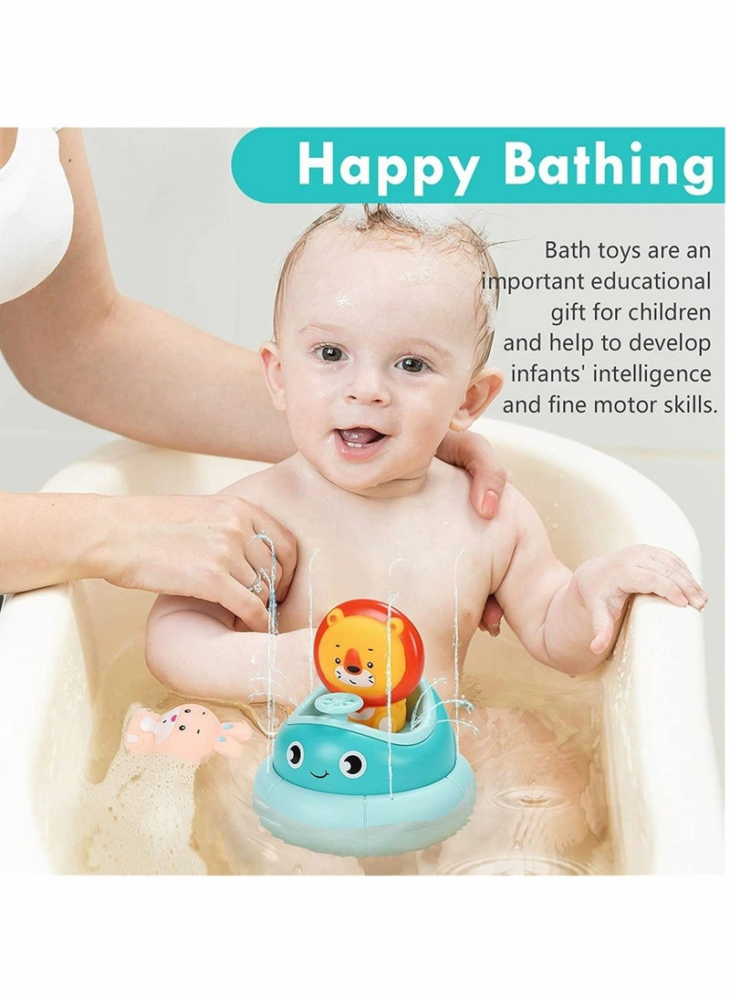 Baby Bath Toys, Kids Automatic Whale Tub Shower Toy Water Spray Bathroom Game, Interactive Fun Bathtime Gifts for 12 18 Months, 1 2 Year Olds, Toddlers Infants Girls Boys