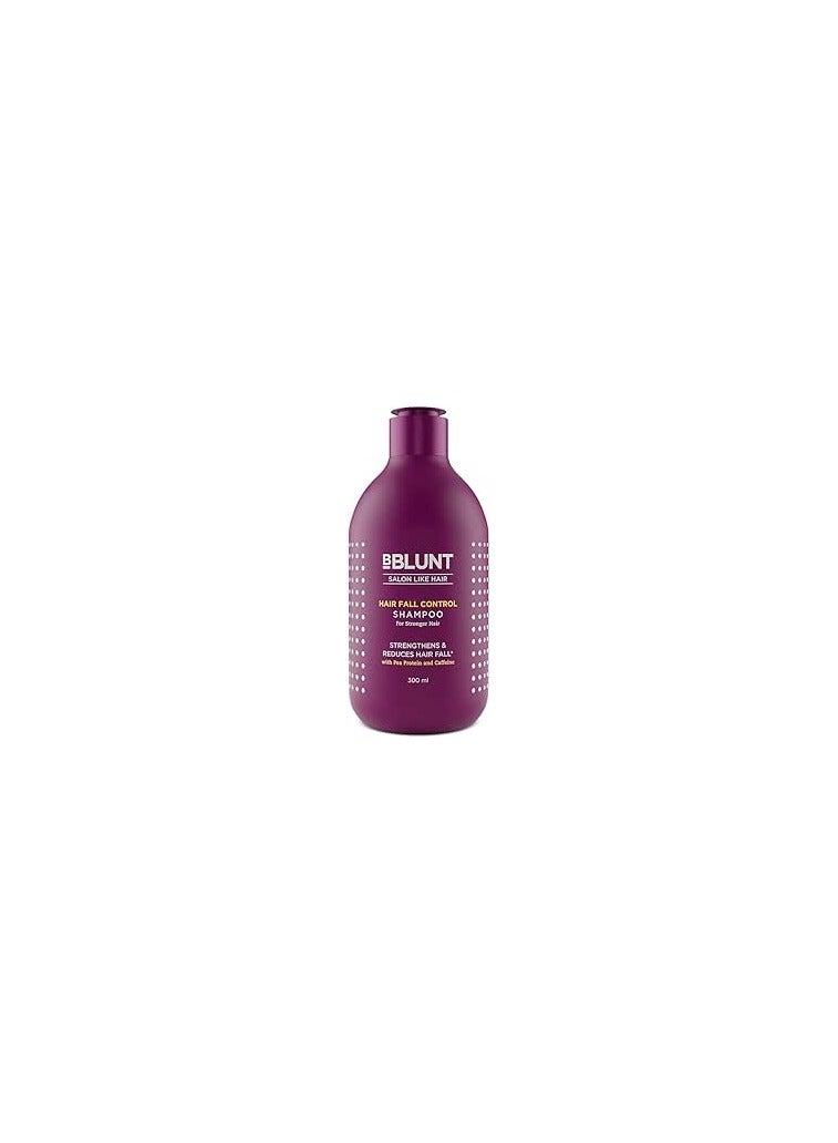 BBlunt Hair Fall Control Shampoo with Pea Protein & Caffeine for Stronger Hair - 300 m