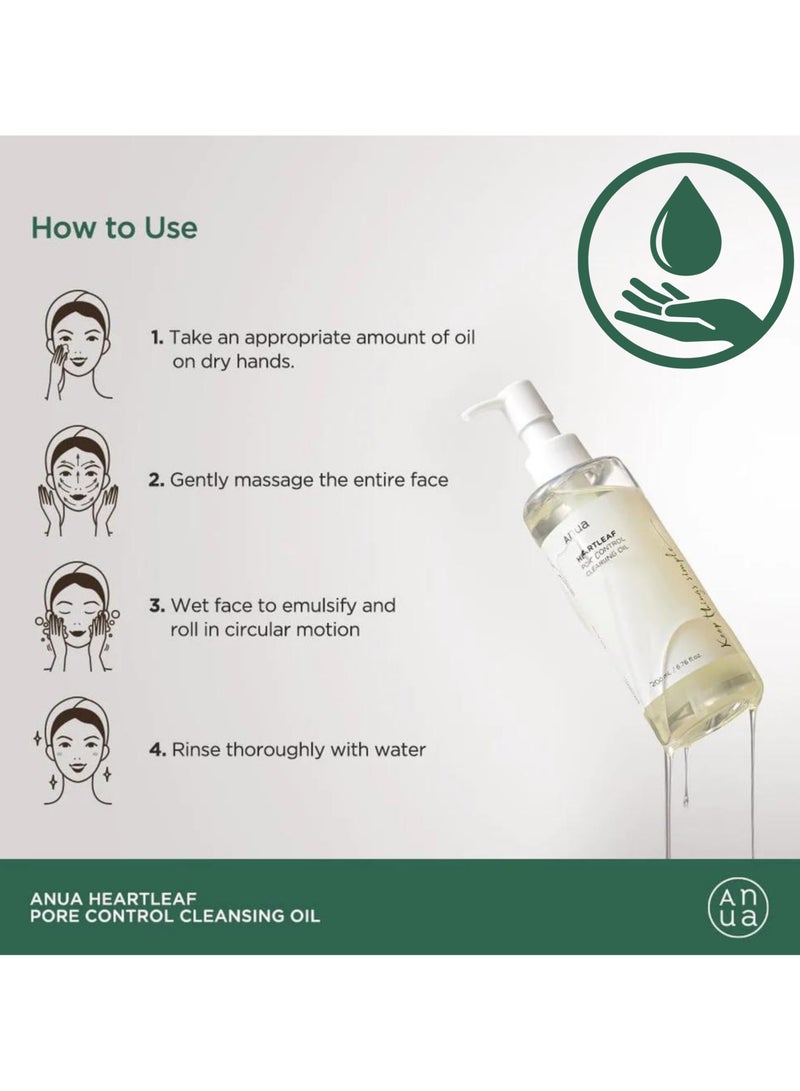 Set - ( Pore Control Cleansing Oil - Niacinamide Serum & 77% Soothing Toner I pH 5.5 - Peach Serum - Face Massager )  - Korean Facial Skin Trouble Care - Calming Skin - Refreshing - Hydrating 480ml