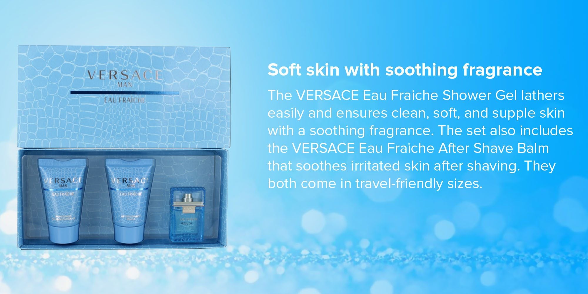 Eau Fraiche Gift Set EDT 5, Shower Gel 25, After Shave Balm Miniature 25ml