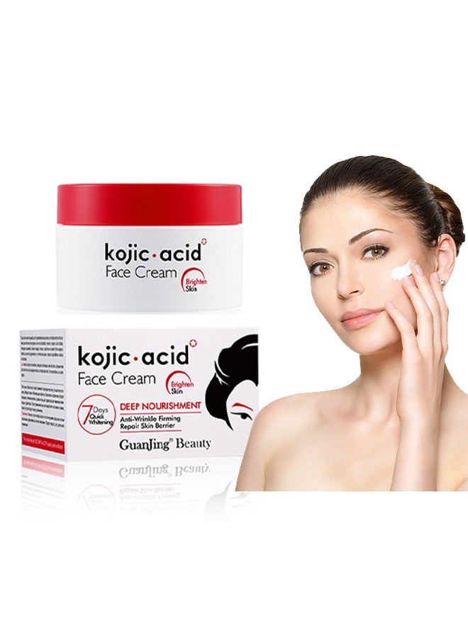 Deep Nourishment Acid Face Cream 50g, Brighten The Face And Soften The Skin,Deep Nourishment,Anti-Wrinkle Firming,Repair Skin Barrier,Suitable For All Skin Types