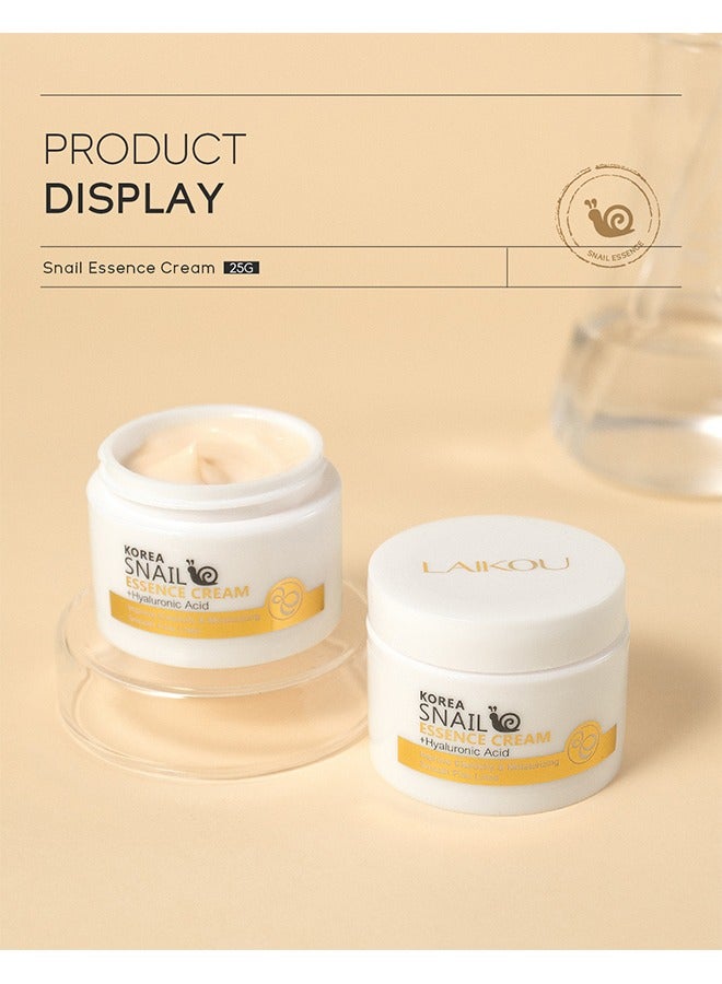 Korea Snail Essence Cream, Moisturizing Acne Scar Removal, CreamImprove Skin Anti-Aging & Wrinkle Removal and Whitening Cream 25g