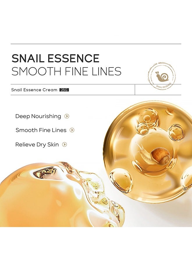 Korea Snail Essence Cream, Moisturizing Acne Scar Removal, CreamImprove Skin Anti-Aging & Wrinkle Removal and Whitening Cream 25g