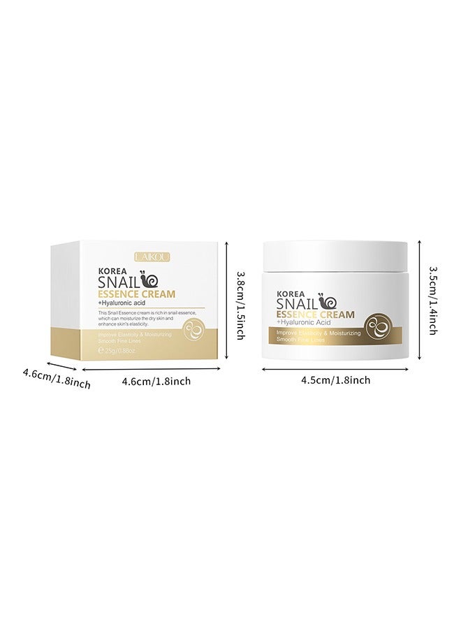 Korea Snail Essence Cream, Moisturizing Acne Scar Removal, CreamImprove Skin Anti-Aging & Wrinkle Removal and Whitening Cream 25g