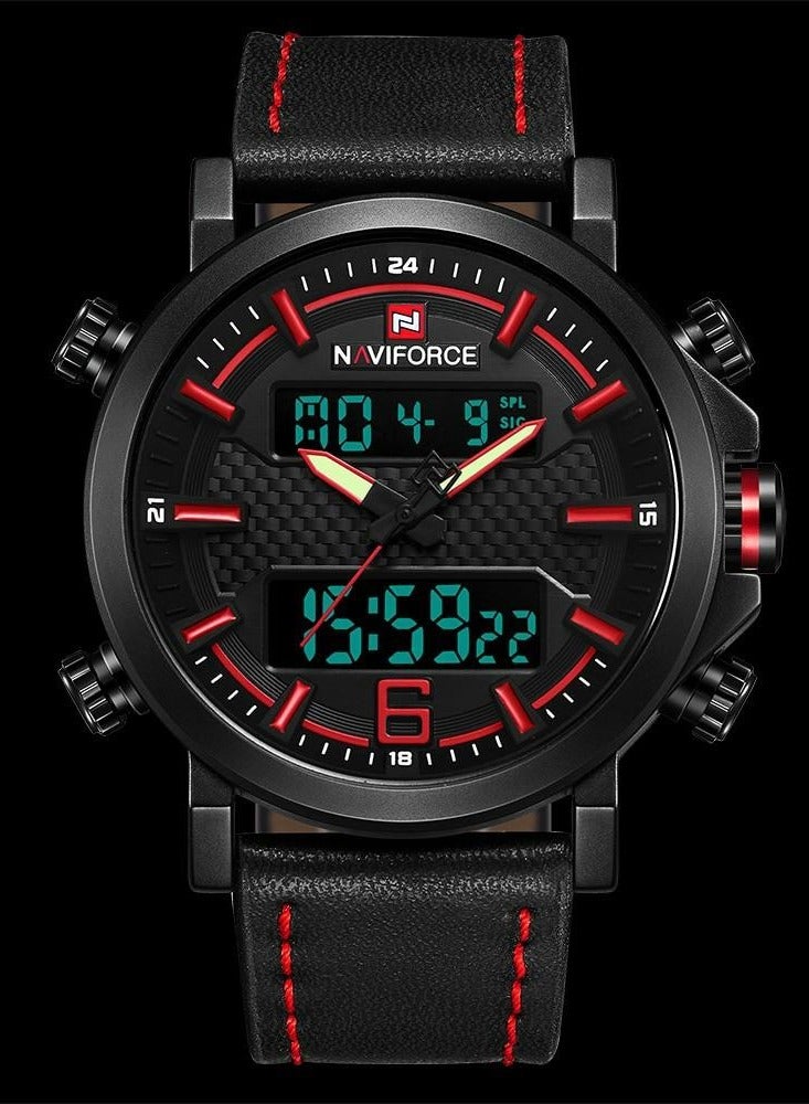 NAVIFORCE NF9135 Digital Analog Dual Movement Luxury Watch For Men