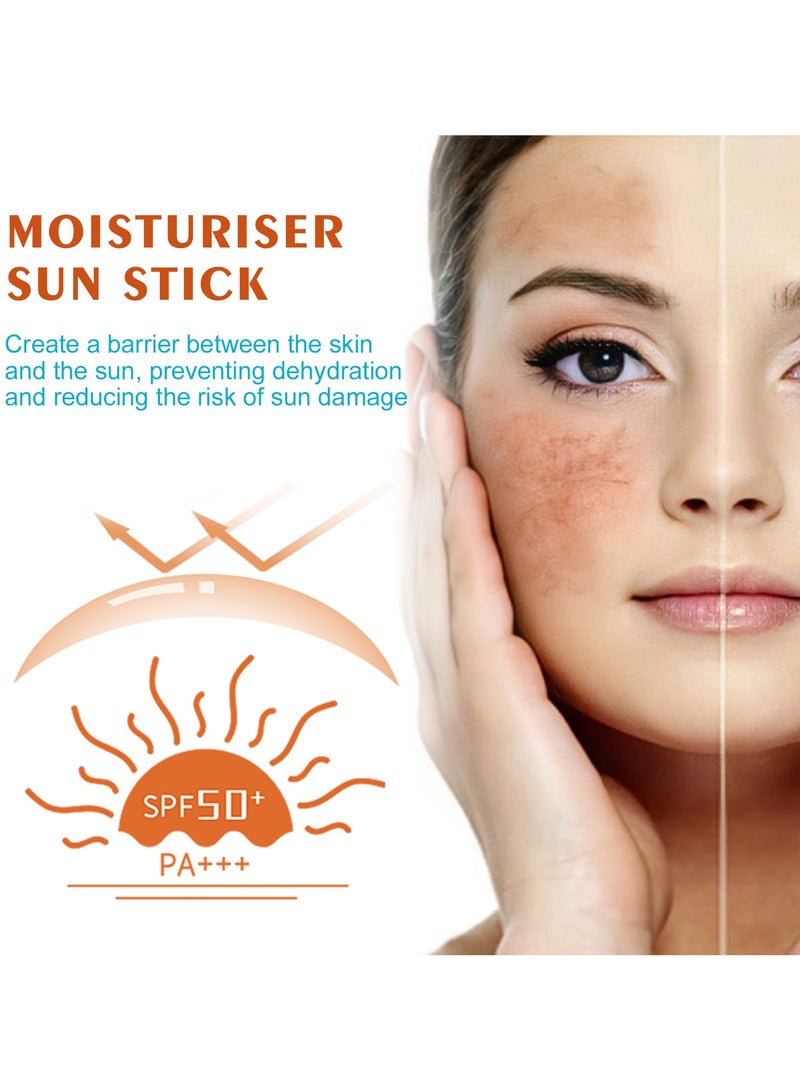 Moisturizing Sun UVUVA Protection Cream Stick - Waterproof Sweat-proof Refreshing Non-greasy Sun Protection SPF50+