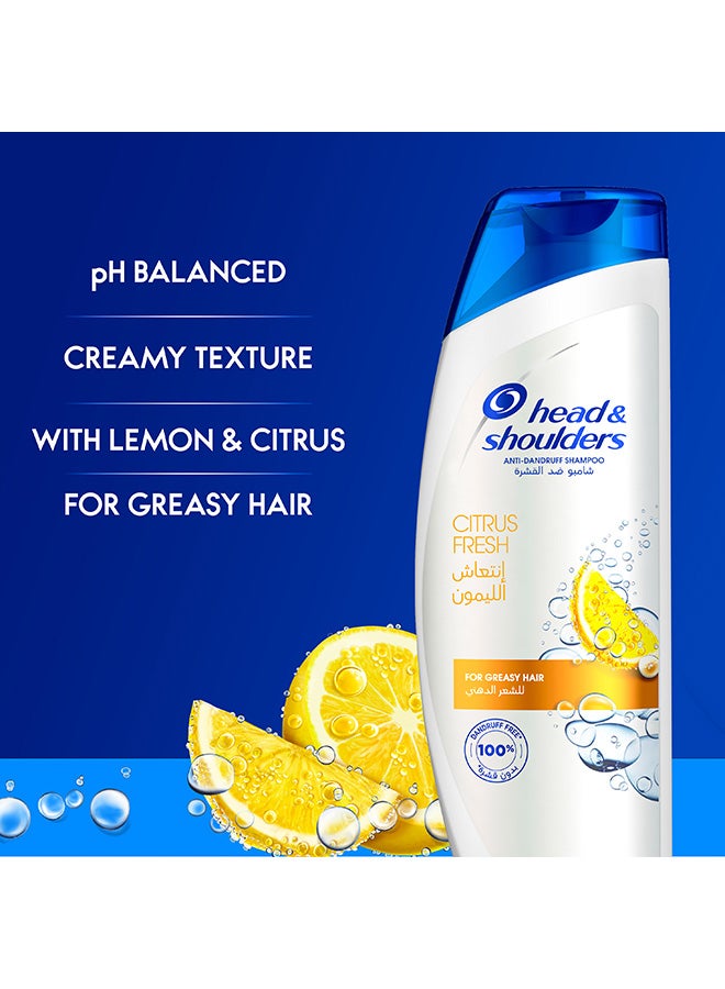 Citrus Fresh Anti-Dandruff Shampoo For Greasy Hair 400ml