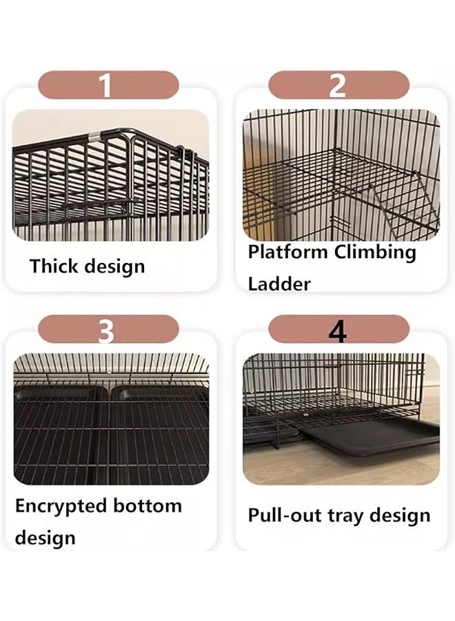 Double Layer Folding Luxury Pet Cage