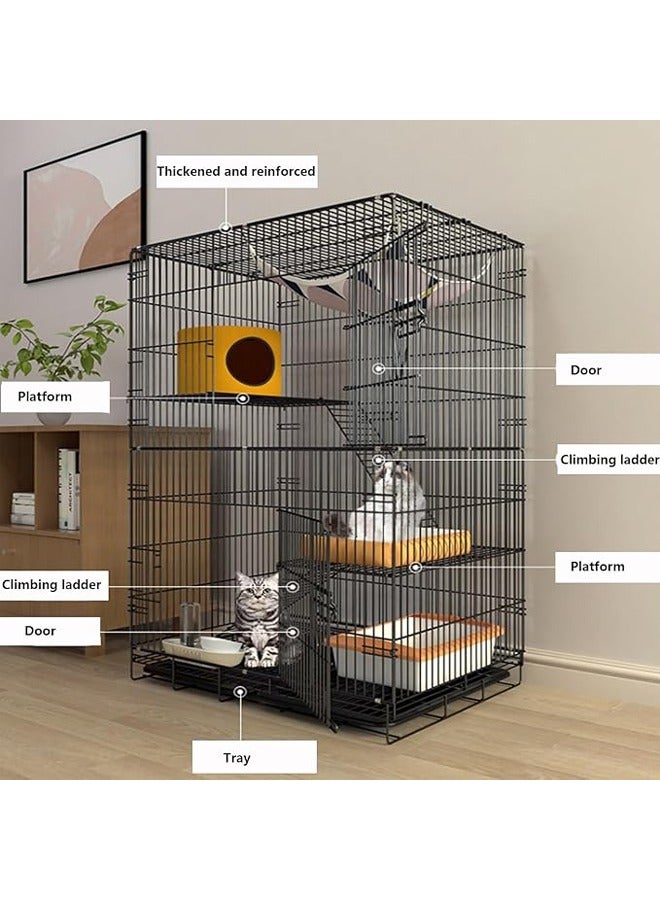 Four Layer Folding Luxury Pet Cage