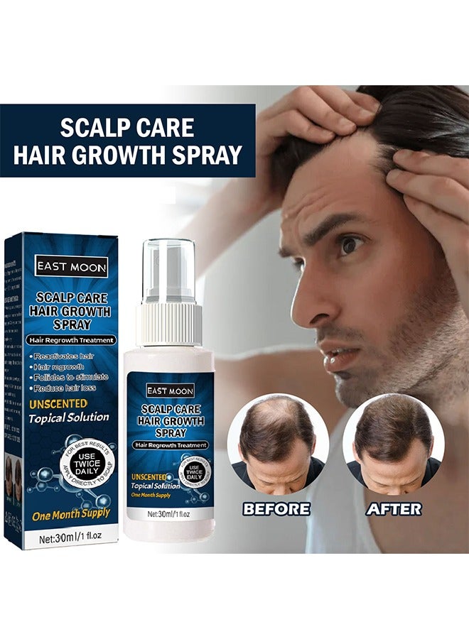 Scalp Care Hair Growth Spray-Ultra Hair Growth Formula Serum Spray, Grow Thicker Hair In 8 Weeks-30ML