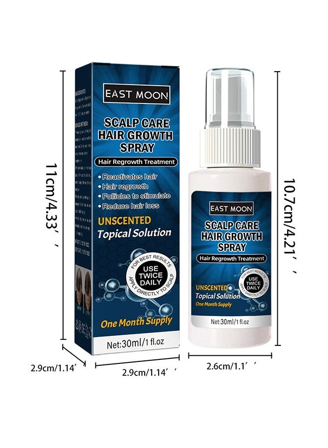 Scalp Care Hair Growth Spray-Ultra Hair Growth Formula Serum Spray, Grow Thicker Hair In 8 Weeks-30ML