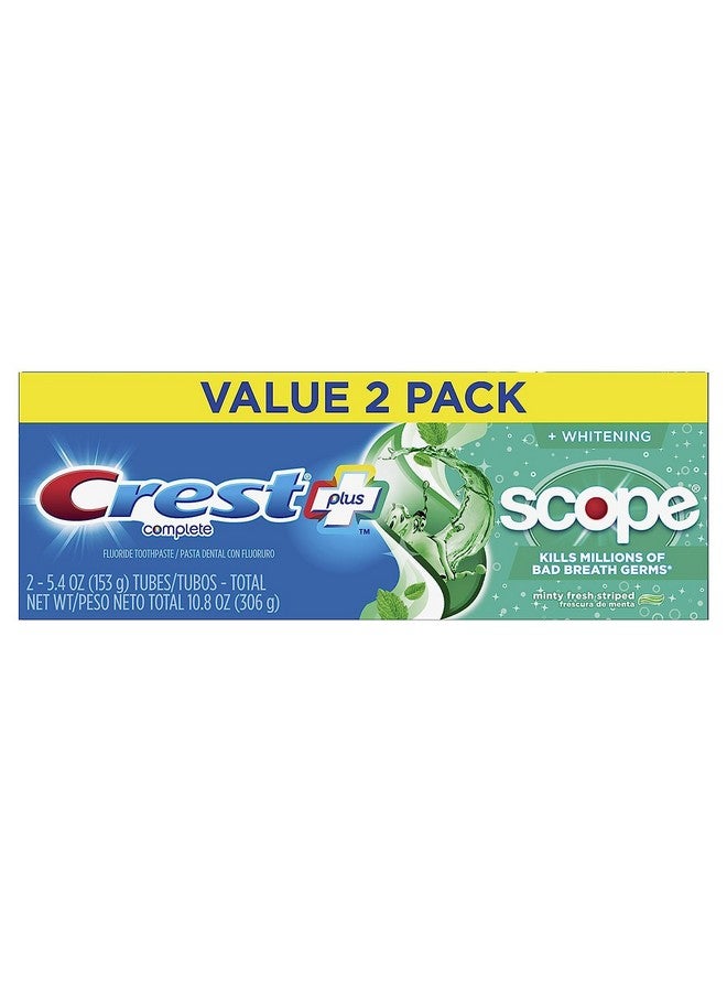 Plus Scope Complete Whitening Toothpaste Minty Fresh 5.4 Oz