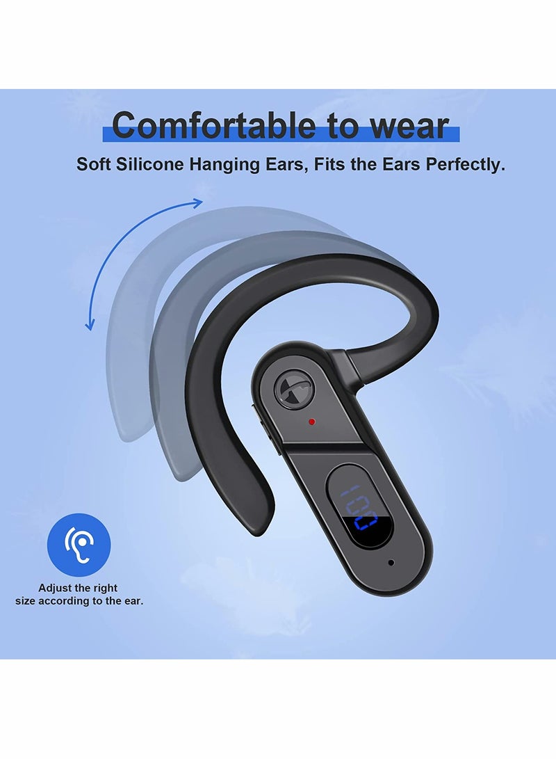 Bone Conduction Headphones Bluetooth 5.0, Wireless Bluetooth LED Power Display Microphone, of Earphones, Sweatproof Sports Headset for Running, Cycling, Gym, Climbing & Driving