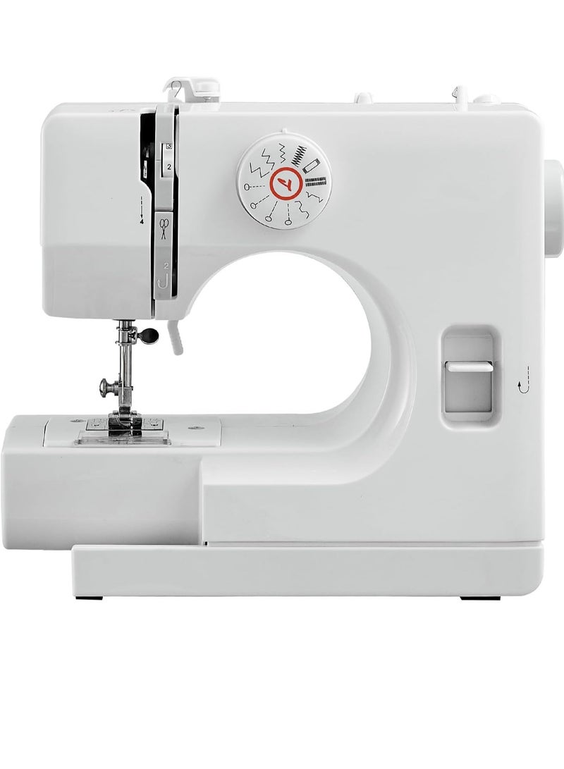 Sewing Machine, Mini Sewing Machine, Electric Portable Sewing Machine for Beginners, 12 Stitch Dual Speed with Foot Pedal
