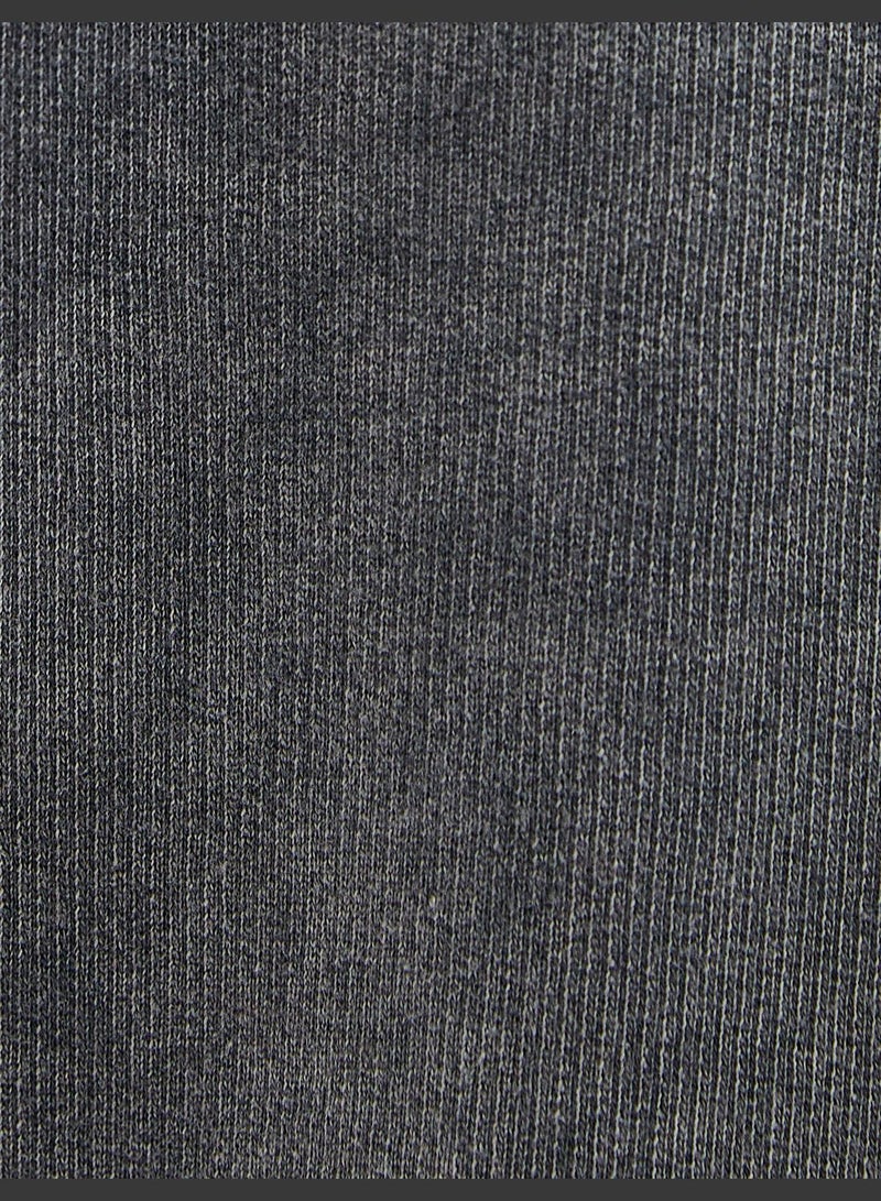 Cotton Slogan Glitz Stone Embroidered Crew Neck Sweatshirt