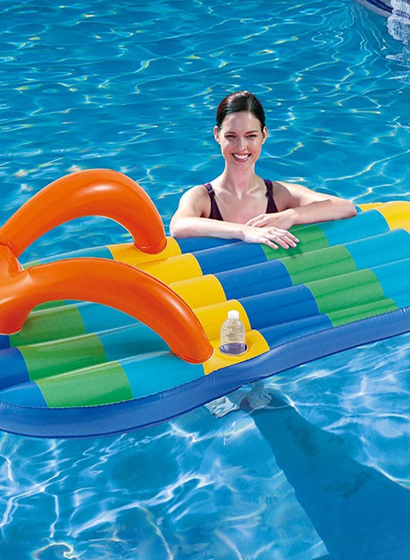 Flip-Flop Shaped Inflatable Pool Float 71inch