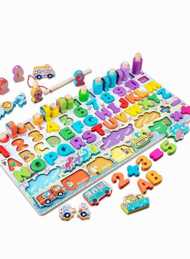Kid'S Educational Toys Enlightenment Early Education Puzzles Magnetic Shape Sorting And Counting Games