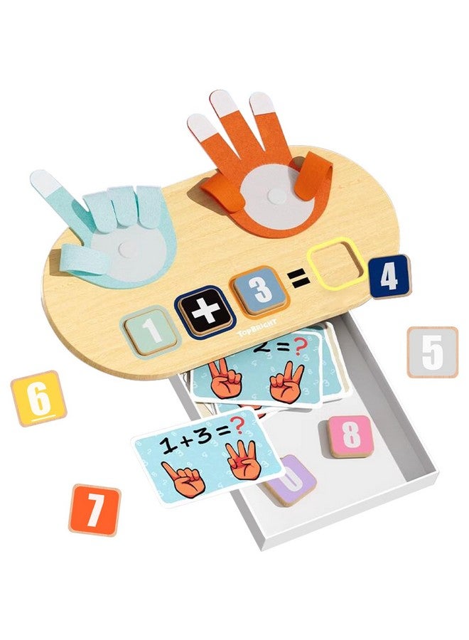 Finger Number Math Toy Montessori Math Counting Toys For Toddlers Number Blocks Toys For 2 3 4 Year Old Girls Boys Gift