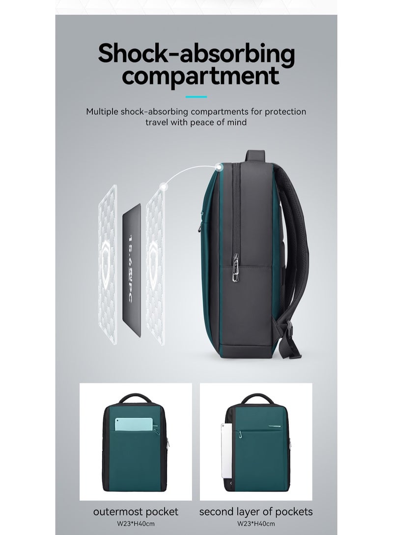 MARK RYDEN 2900 Slim, Lightweight, Business, Travel Water-Repellent Backpack